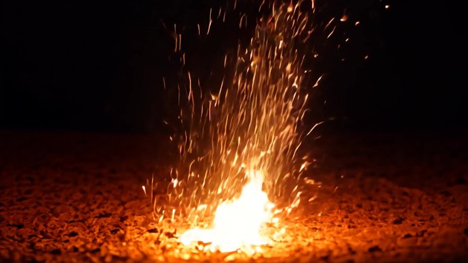 黑暗中的美丽火焰星星之火可以燎原