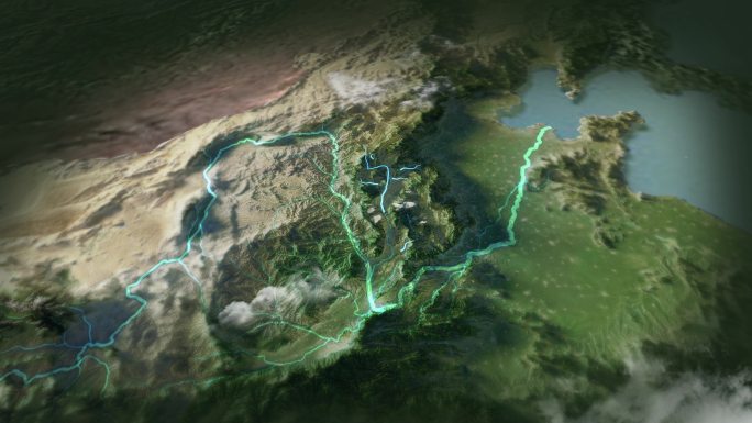 汾河流域地图