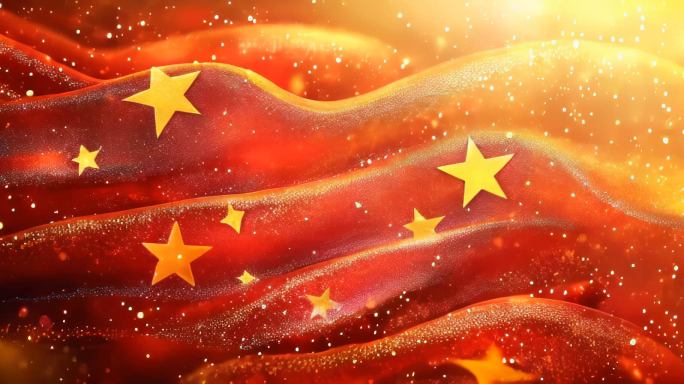 国庆 红绸 党建 晚会背景 红色背景