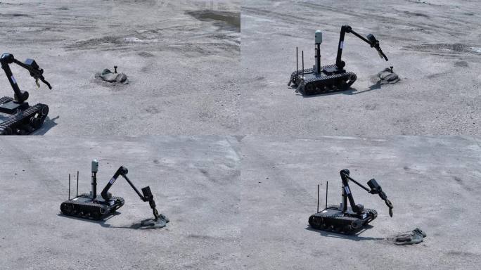 高科技无人坦克 无人排弹坦克