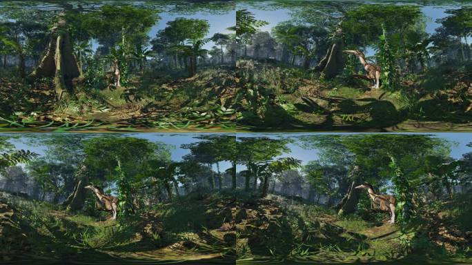 侏罗纪 VR720全景 恐龙 CAVE