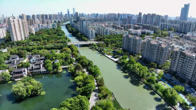 京杭大运河 无锡 航拍 运河航拍 河道