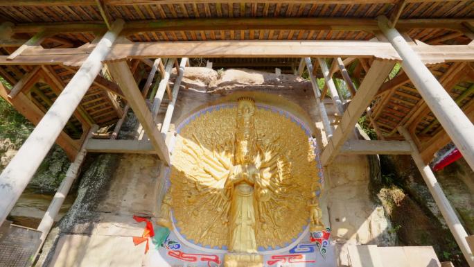 四川茗山寺寺庙佛像