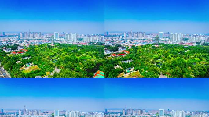 沂水文峰塔5k素材 临沂城市风景