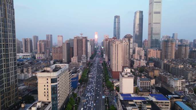 长沙太平街解放西路航拍4k