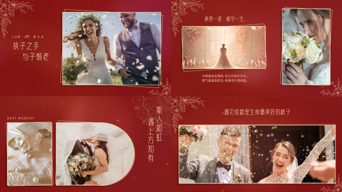 简约极奢婚礼MV模版