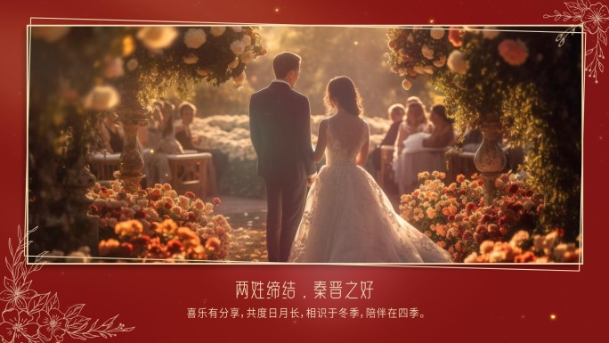 简约极奢婚礼MV模版