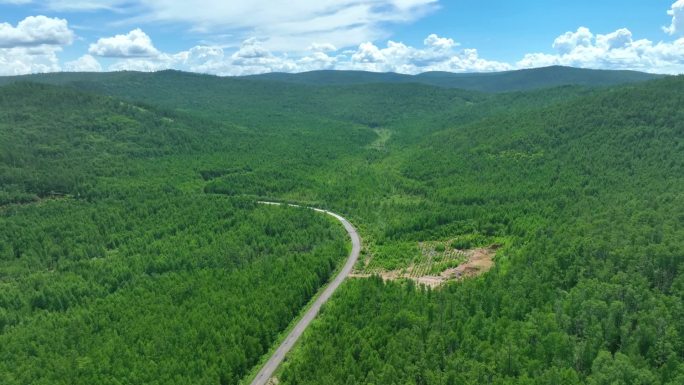 根河旅拍航拍风光 大兴安岭航拍