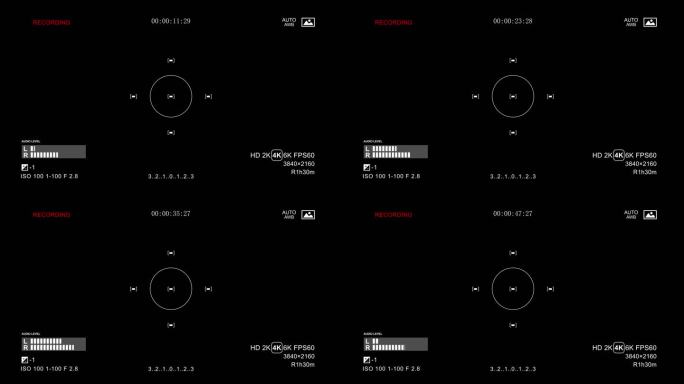 4K摄影摄像相机取景框AE模板04