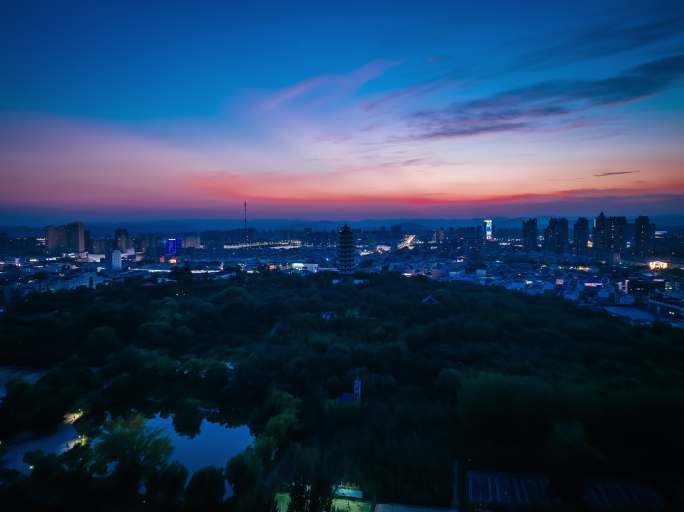 临沂沂水 文峰塔夜景