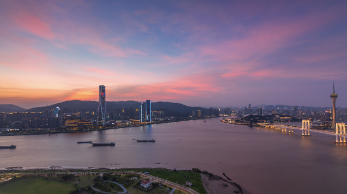 【8K正版】横琴粤澳合作区日转夜延时