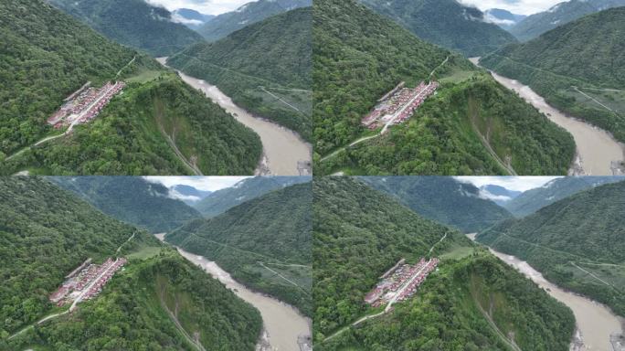 西藏墨脱公路雅鲁藏布大峡谷玛迪村自然风光