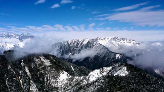 西岭雪山风光