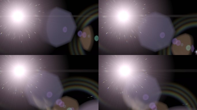 4k高清太阳光晕影视素材4