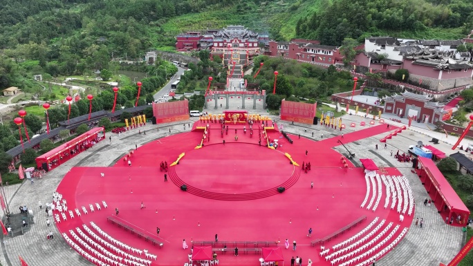 宁德古田临水宫航拍