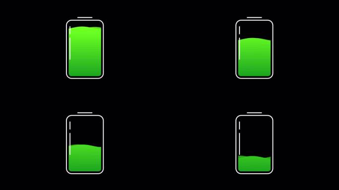 电池放电动画。