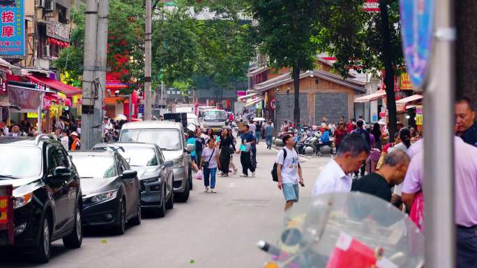 4K城市烟火气息老城市井实拍