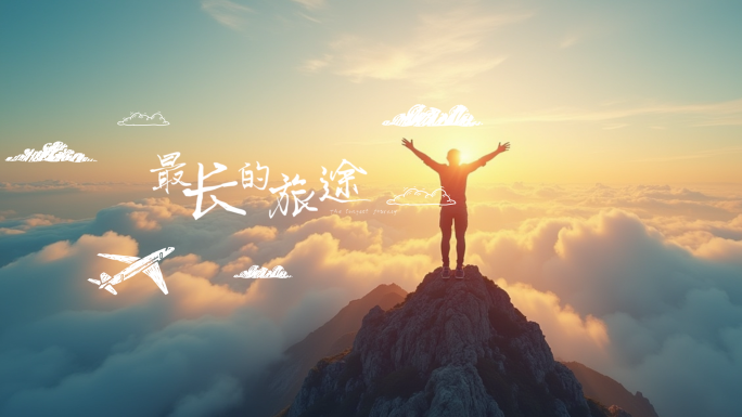 旅游度假文字标题-MG卡通元素-综艺标题