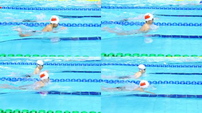 少儿游泳比赛