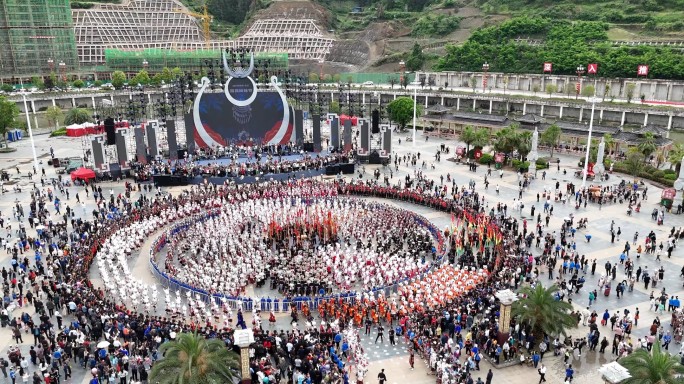 台江姊妹节航拍