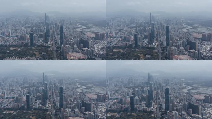 航拍深圳城市风光