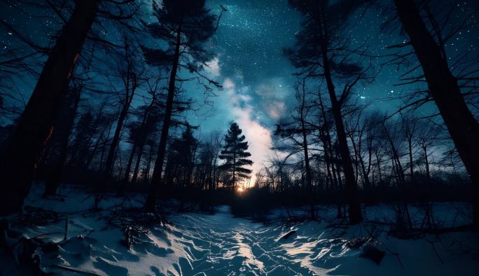 夜晚森林