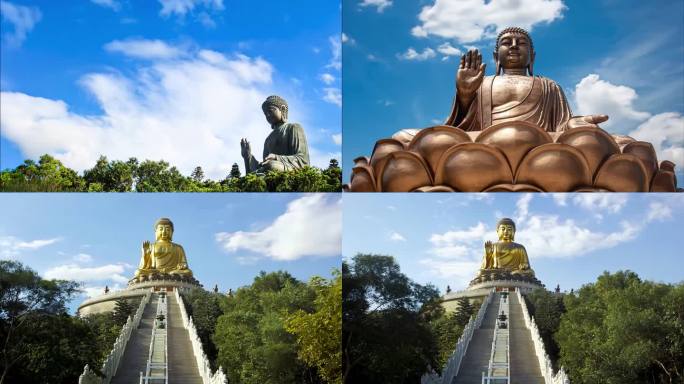 天坛大佛 香港大屿山  佛教文化 金佛