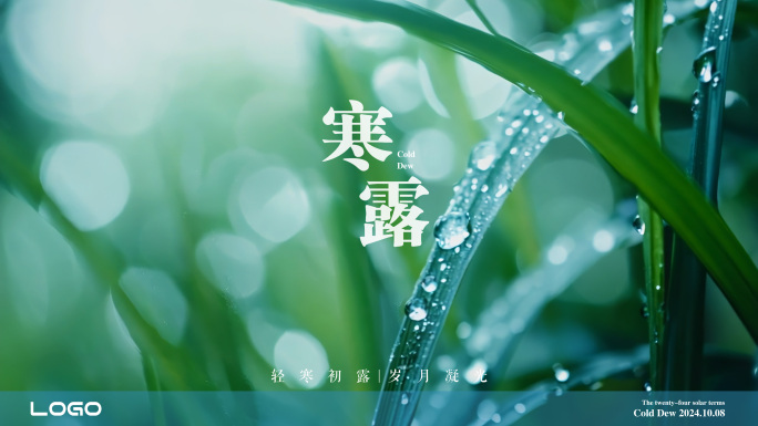 寒露二十四节气 动态海报地产企业高端海报