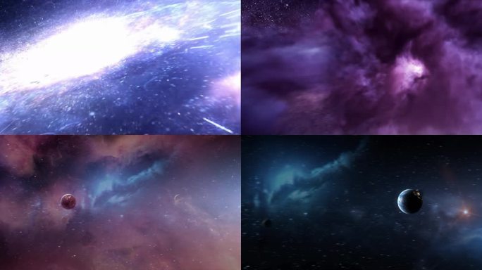 4K片头宇宙部太空穿梭