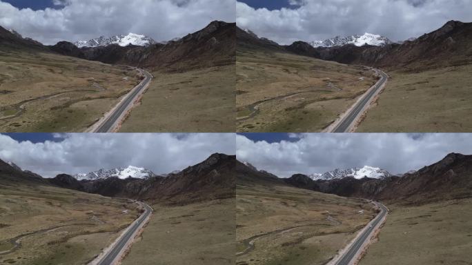 青海玉树G214青藏公路航拍风光