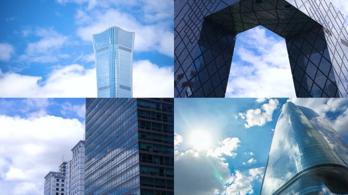 都市高楼大厦延时