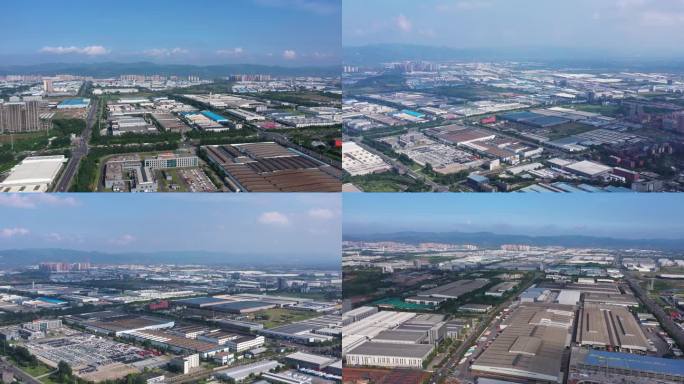 工业园区延时航拍