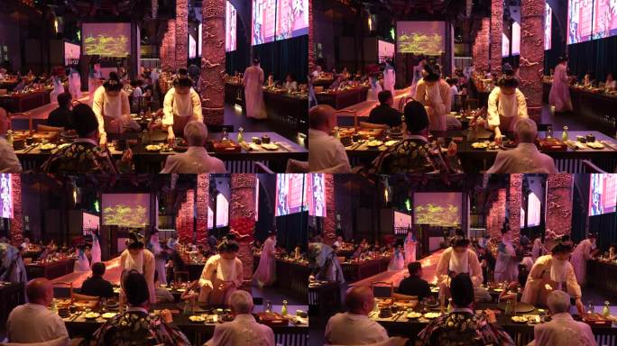 沉浸用餐 东郊记忆蜀宴赋 吃饭表演
