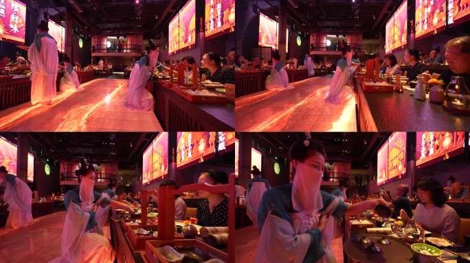 沉浸用餐 东郊记忆蜀宴赋 吃饭表演