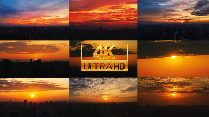 4k 朝霞 日出 延时
