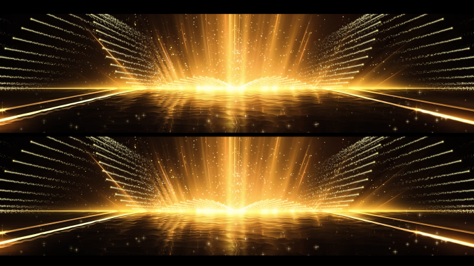 金色粒子舞台晚会宽屏