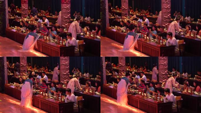 沉浸用餐 东郊记忆蜀宴赋 吃饭表演