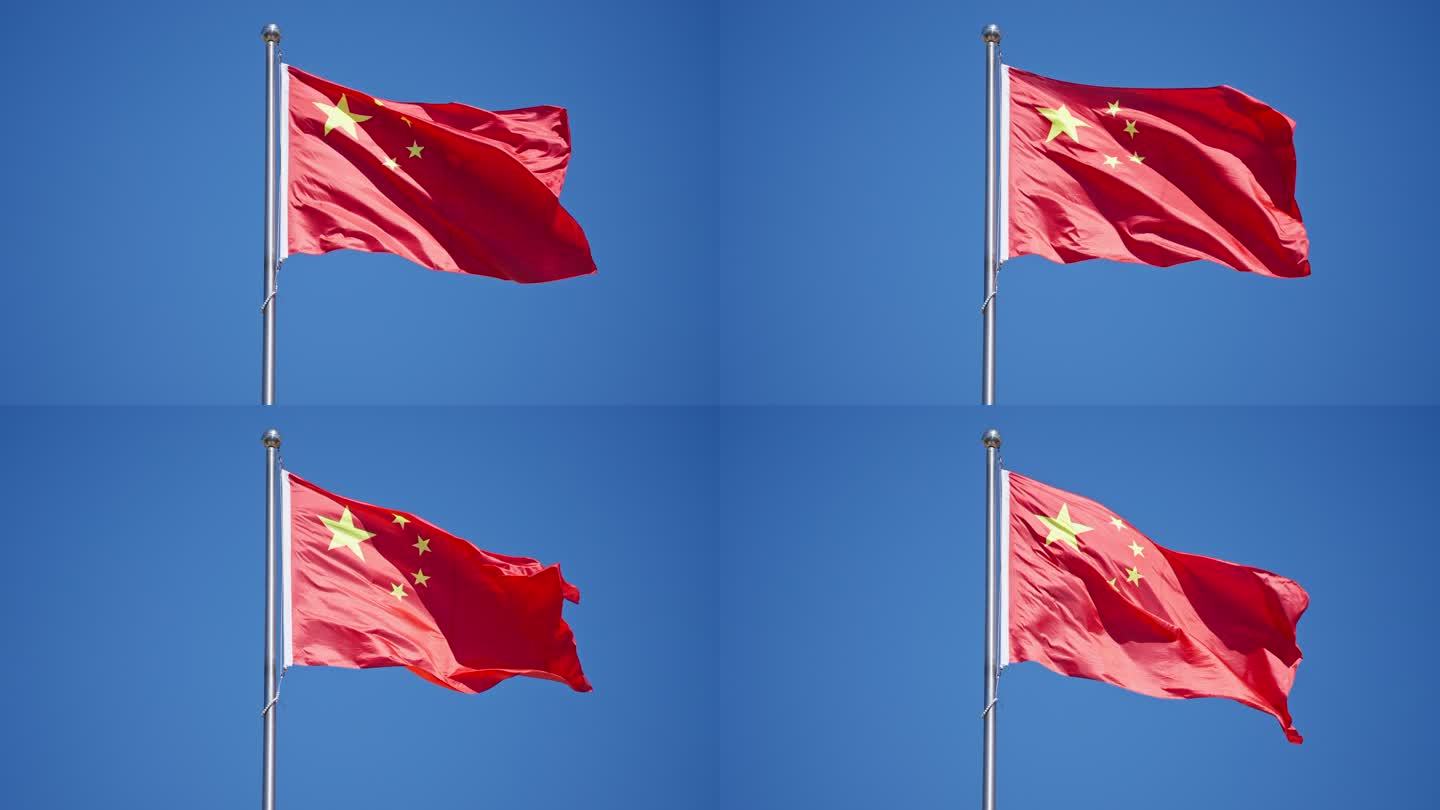 红旗迎风飘扬