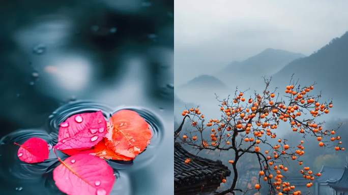 寒露 节气 露水 二十四节气 寒露竖版