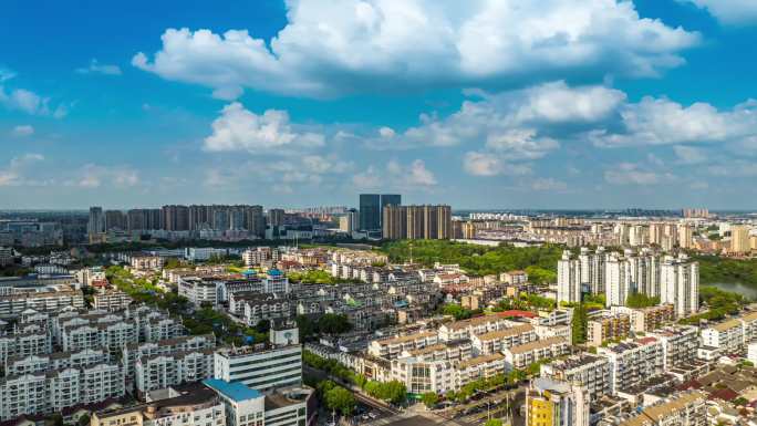 泰州地标泰州航拍泰州延时合集