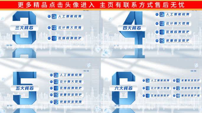 简洁科技分类企业文字信息数据展示
