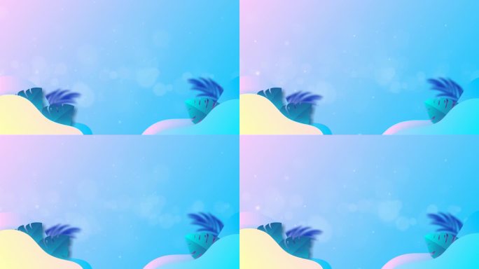 循环动态唯美夏日风格背景视频