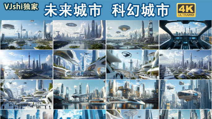 未来城市科幻城市科技城市高级文明