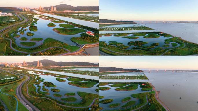 横琴湿地公园横琴二井湾湿地公园 香海大桥
