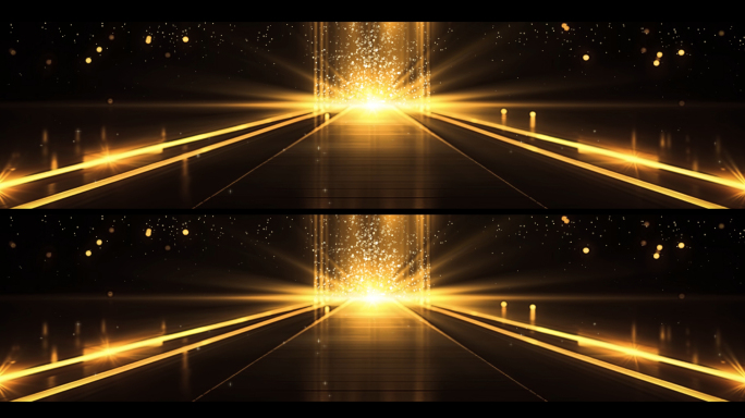 金色粒子舞台晚会宽屏