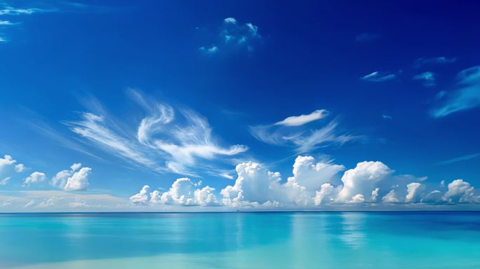 超宽屏大海蓝天素材