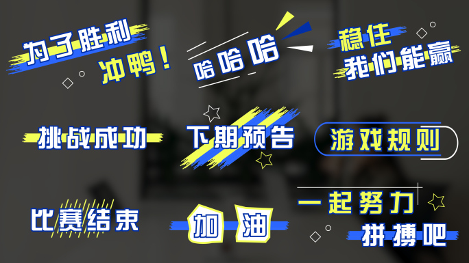 4K 综艺花字真人秀花字字幕