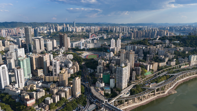 重庆城市航拍延时