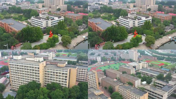 航拍河北工业大学东院