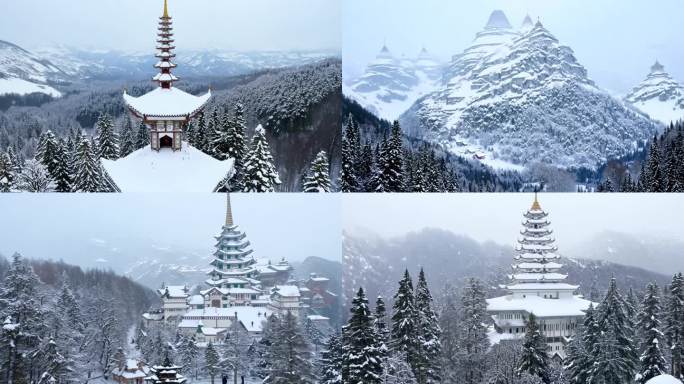 五台山 雪景  五台山旅游